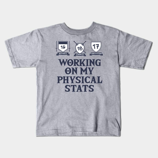 Working on my Physical Stats Kids T-Shirt by NerdWordApparel